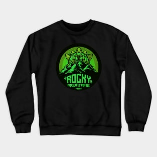 Green Rocky Mountains Crewneck Sweatshirt